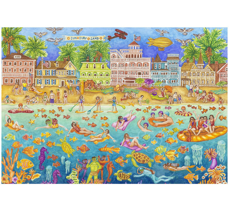 Grafika Tropical Swim Party Puzzle 1000pcs