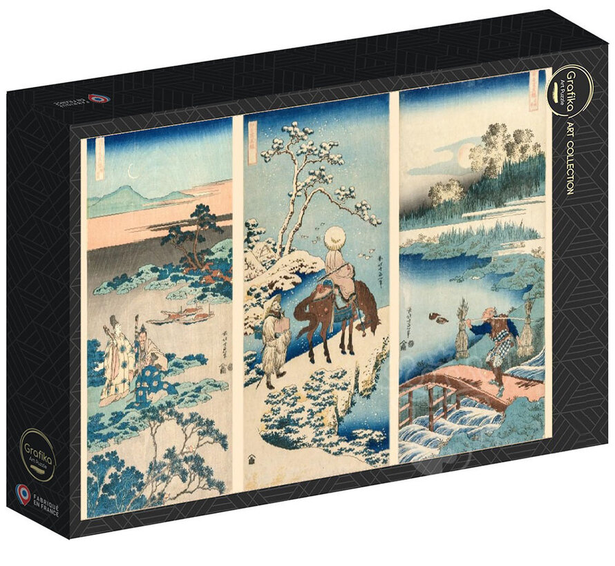 Grafika Hokusai's Art ( L'Oeuvre d'Hokusai ) Puzzle 1000pcs