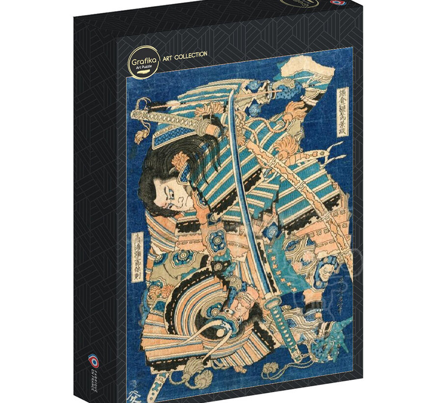 Grafika Hokusai - Kamakura no Gengoro Seizing Torinoumi Tasaburo Puzzle 500pcs