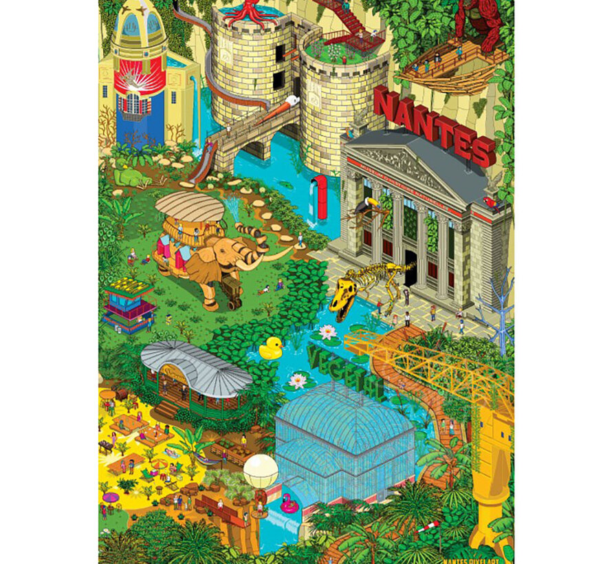 Grafika Nantes - Vegetal 2 (Green 2) Puzzle 1000pcs