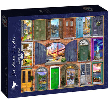 Bluebird Bluebird Doors of USA Puzzle 500pcs