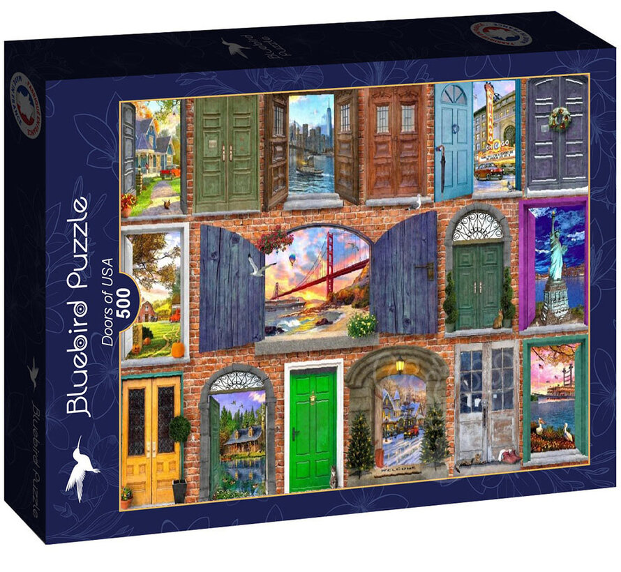 Bluebird Doors of USA Puzzle 500pcs