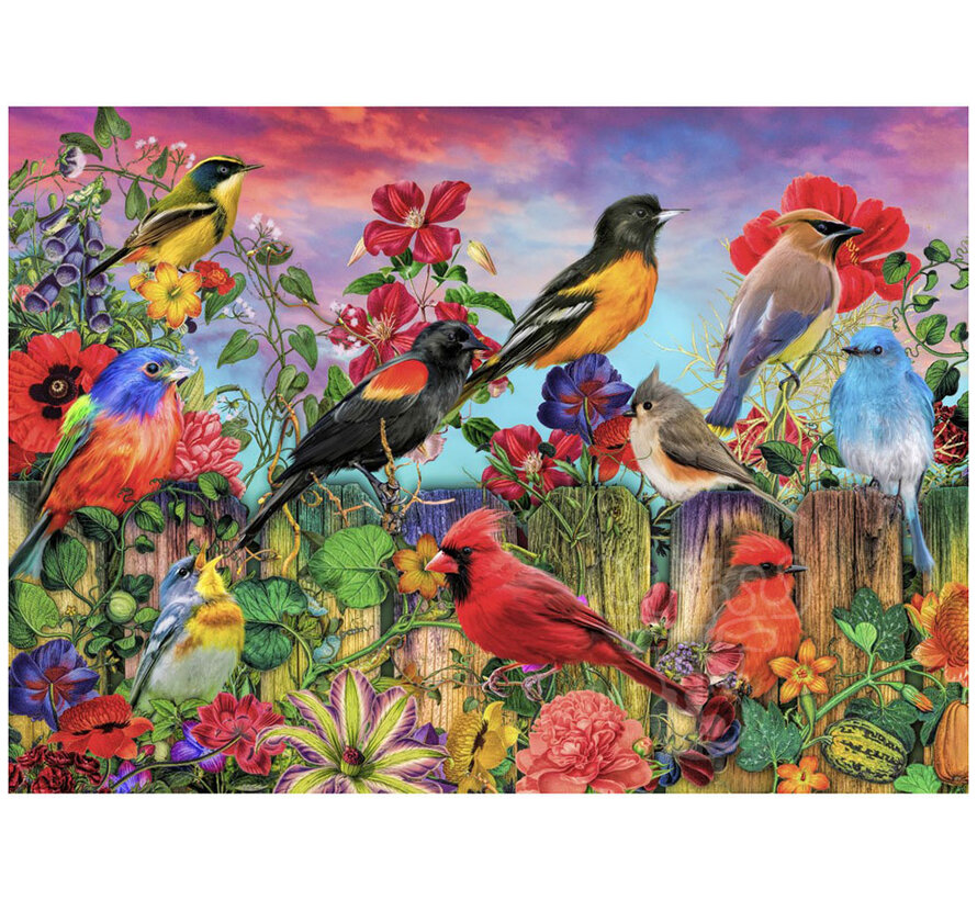 Bluebird Birds and Blooms Garden Puzzle 500pcs