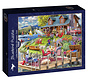 Bluebird Lake View Cabin Mountain Time Puzzle 1000pcs