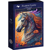 ♡f♡ Bluebird Floral Horse Puzzle 1000pcs - Puzzles Canada