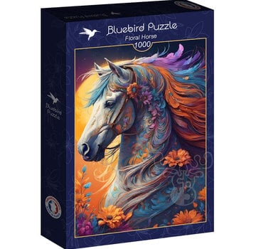 Bluebird Bluebird Floral Horse Puzzle 1000pcs