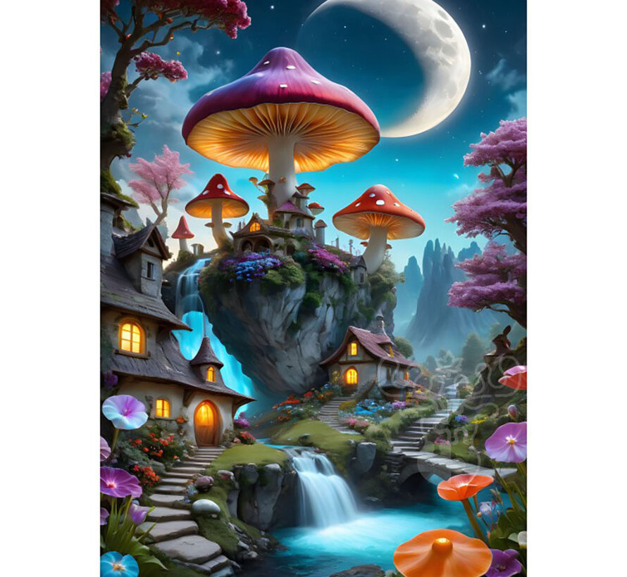 Bluebird Mushroom Town Puzzle 1000pcs