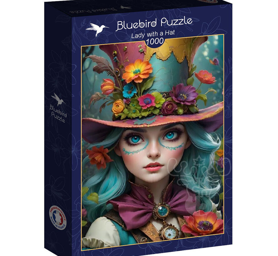Bluebird Lady with a Hat Puzzle 1000pcs