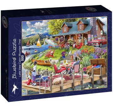 Bluebird Bluebird Lake View Cabin Mountain Time Puzzle 500pcs