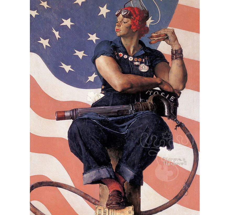 Pomegranate Rockwell, Norman: Rosie the Riveter Puzzle 500pcs