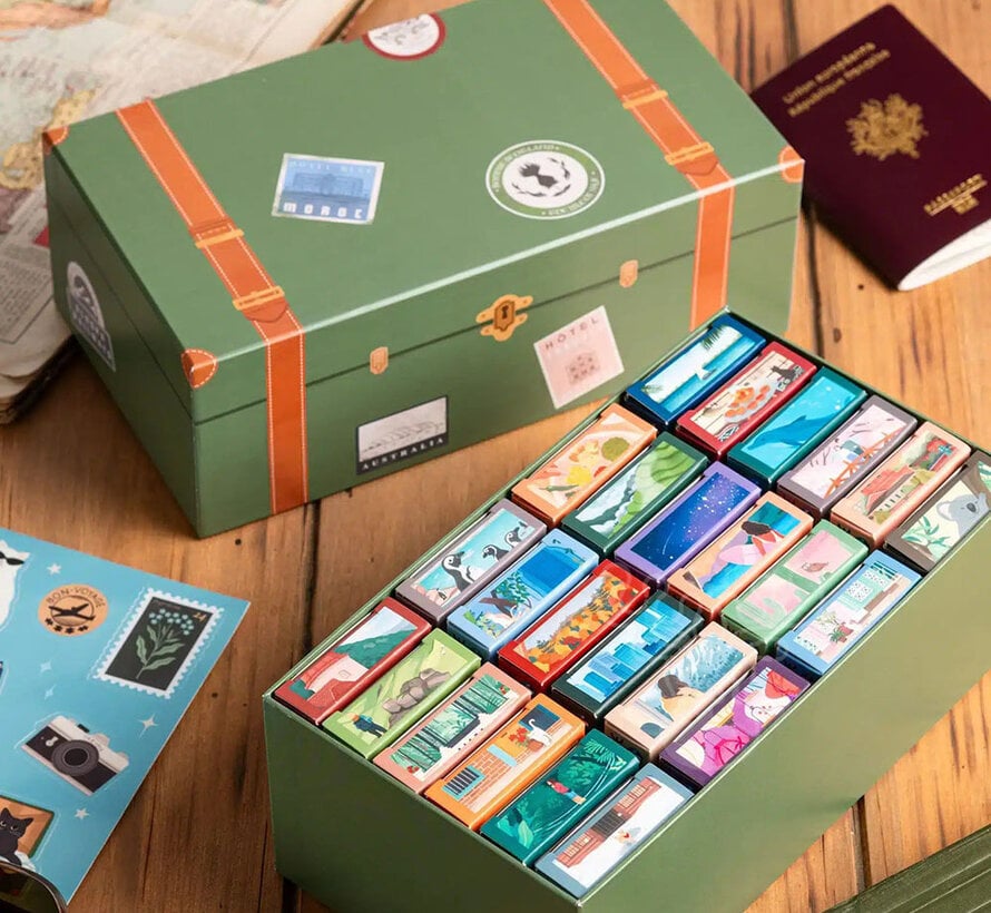 Trevell La Malle à Souvenirs Mini Puzzle 24 x 99pcs