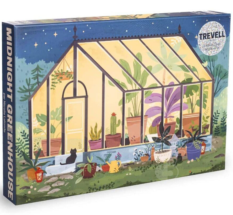 Trevell Midnight Greenhouse Puzzle 1000pcs