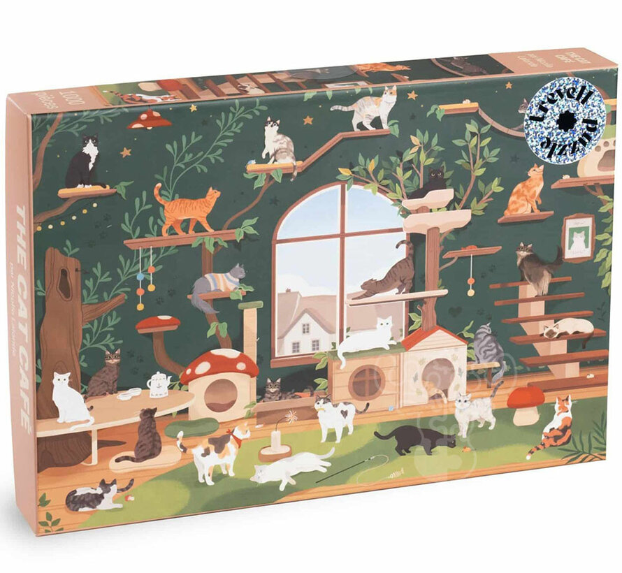 Trevell The Cat Café Puzzle 1000pcs