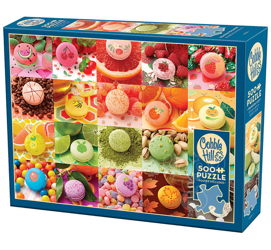 Cobble Hill Nom Nom Macarons Puzzle 500pcs