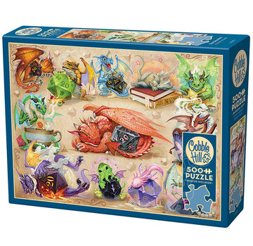 Cobble Hill Puzzles Cobble Hill D20 Dragons Puzzle 500pcs