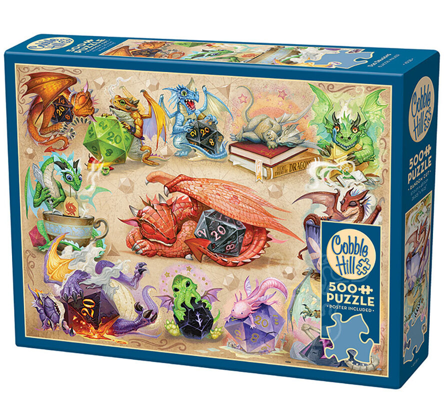 Cobble Hill D20 Dragons Puzzle 500pcs
