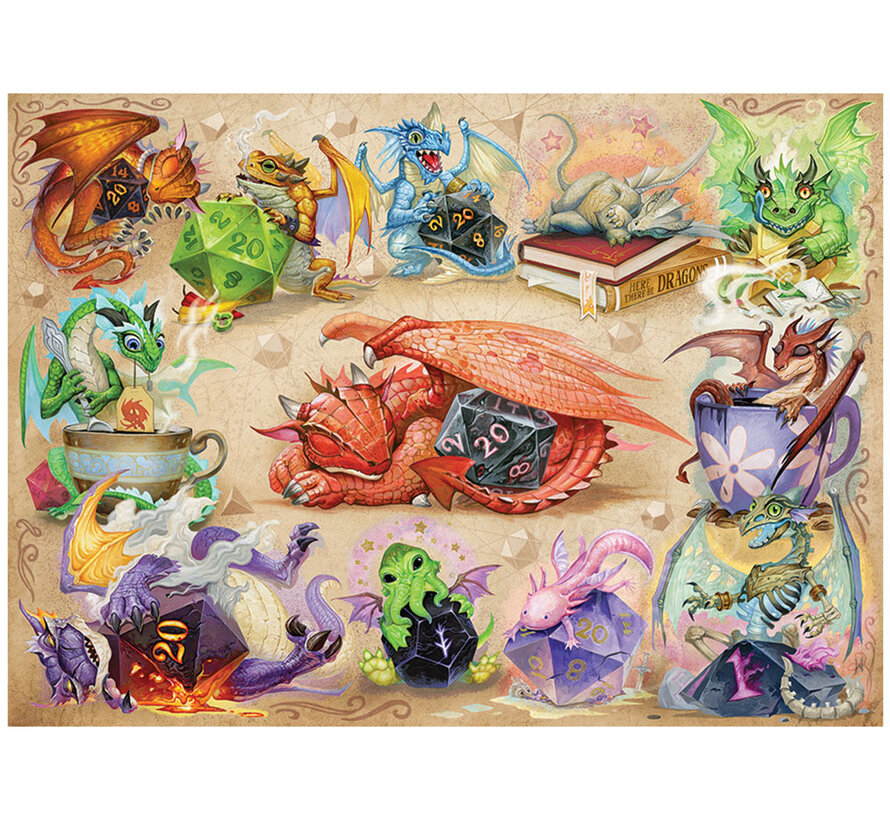 Cobble Hill D20 Dragons Puzzle 500pcs