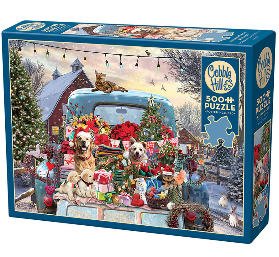 Cobble Hill Country Truck in Winter Puzzle 500pcs