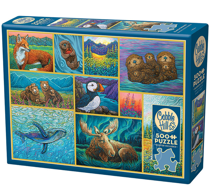 Cobble Hill Alaskan Animals Puzzle 500pcs