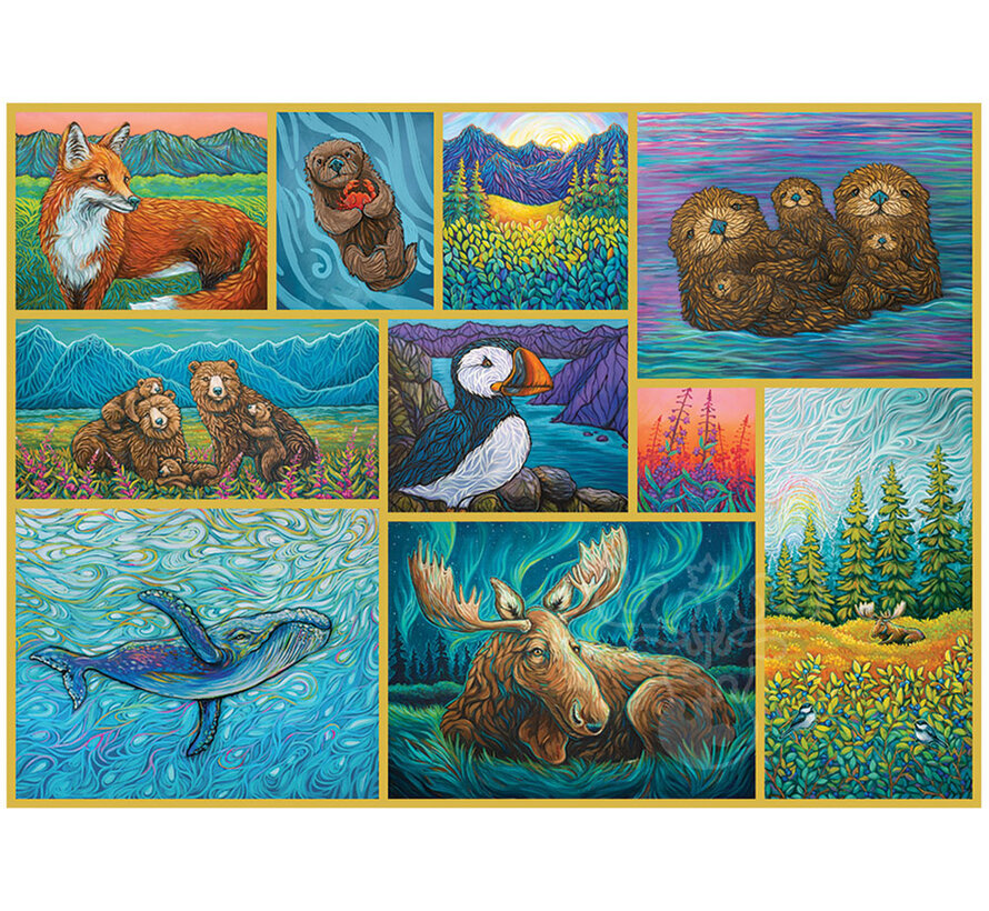 Cobble Hill Alaskan Animals Puzzle 500pcs