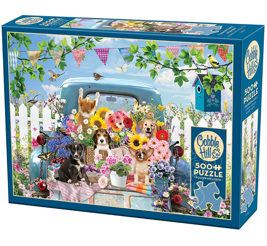 Cobble Hill Country Truck in Summer Puzzle 500pcs