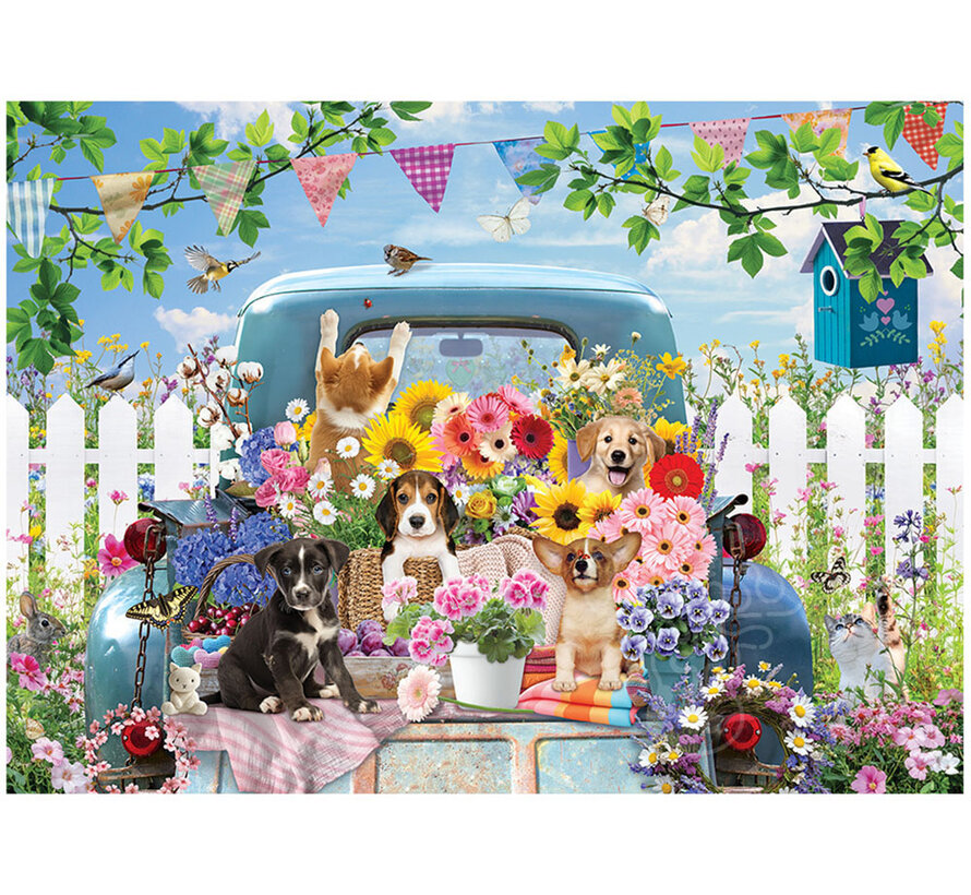 Cobble Hill Country Truck in Summer Puzzle 500pcs