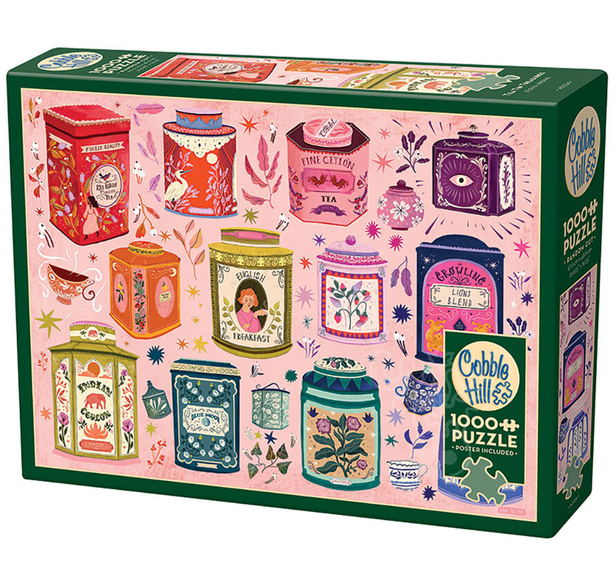 Cobble Hill Tea Tin Treasures Puzzle 1000pcs