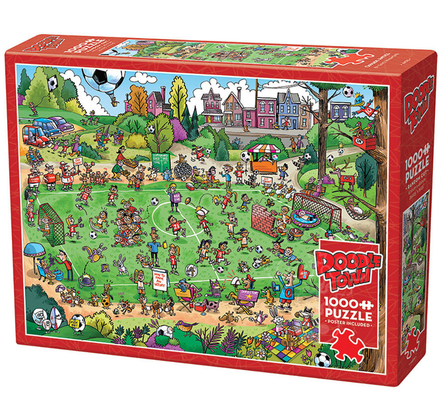 Cobble Hill DoodleTown: Offside Antics Puzzle 1000pcs