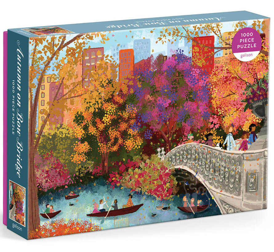 Galison Joy Laforme Autumn on Bow Bridge Puzzle 1000pcs