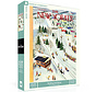 New York Puzzle Co. The New Yorker: Sledding and Skiing Puzzle 1000pcs