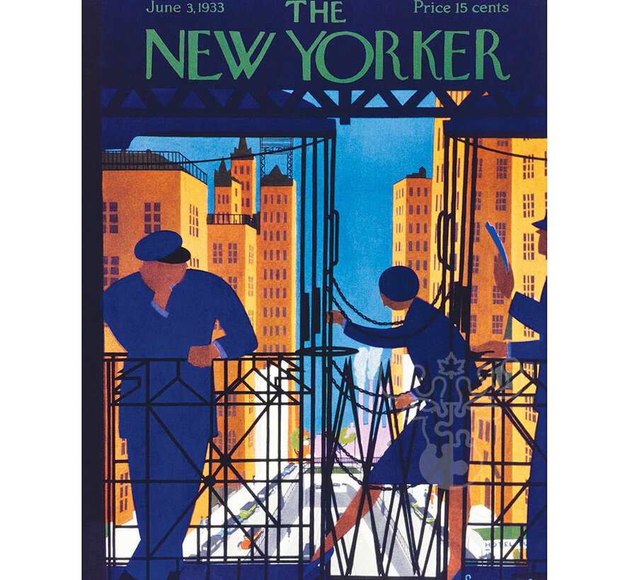 New York Puzzle Co. The New Yorker: Between Cars Puzzle 500pcs