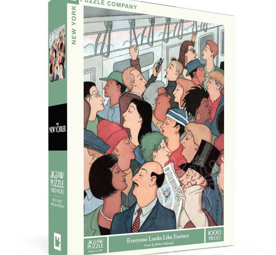 New York Puzzle Co. The New Yorker: Everyone Looks Like Eustace Puzzle 1000pcs