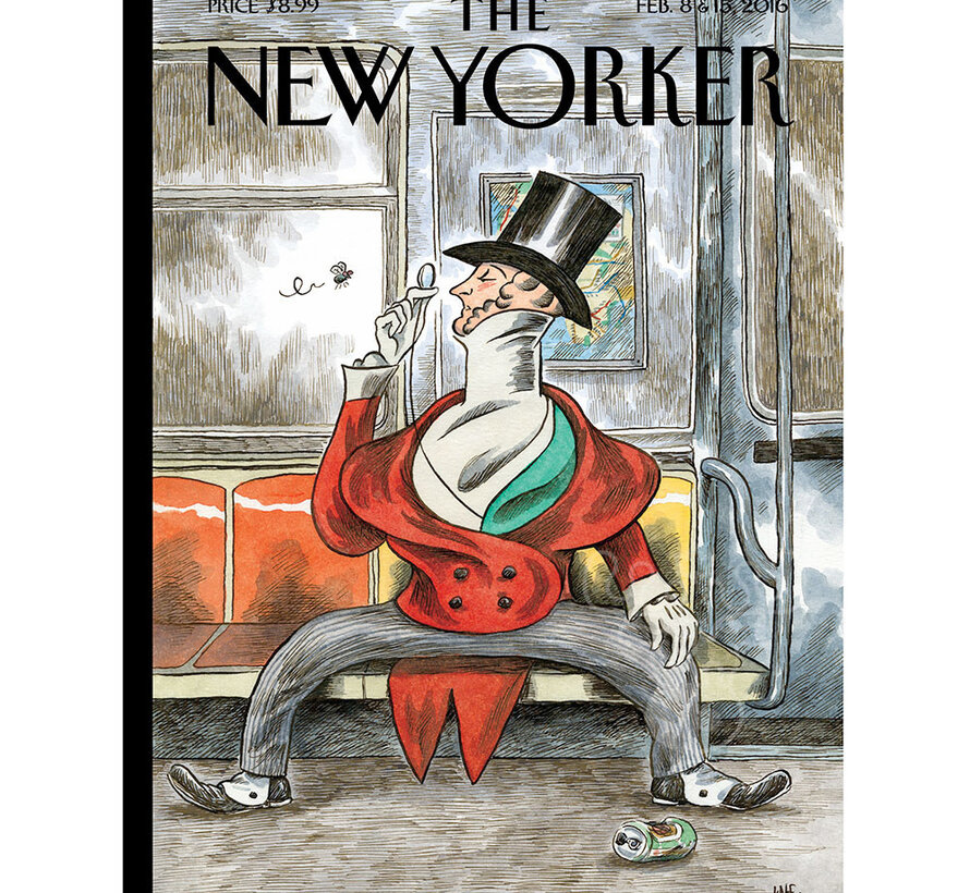 New York Puzzle Co. The New Yorker: Eustace Spreads Out Puzzle 1000pcs