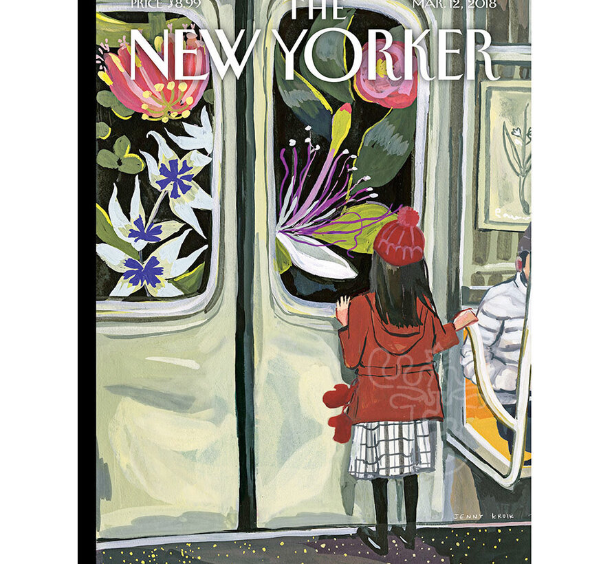 New York Puzzle Co. The New Yorker: Next Stop Spring Puzzle 500pcs