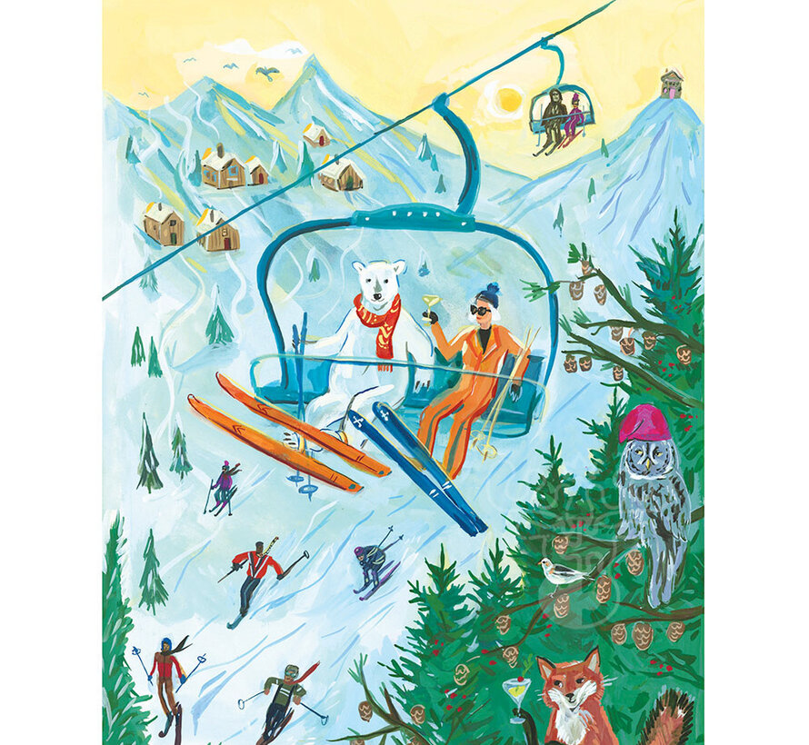 New York Puzzle Co. Jenny Kroik: Last Chair Chill Puzzle 1000pcs