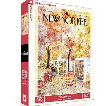 New York Puzzle Company New York Puzzle Co. The New Yorker: Parkside Pages Puzzle 1000pcs