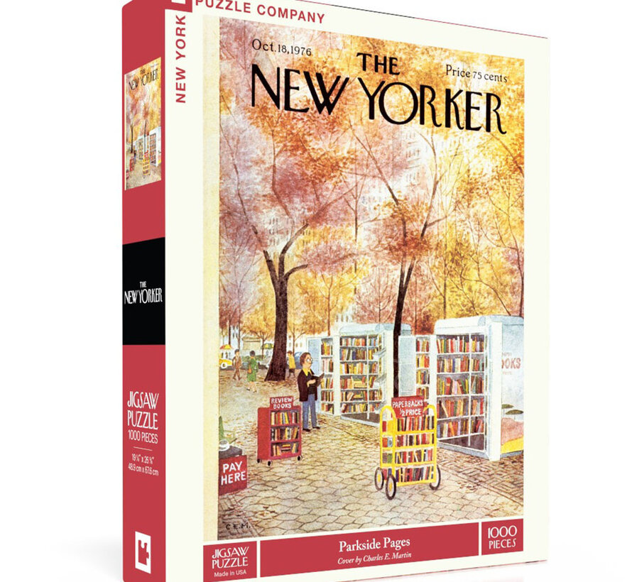 New York Puzzle Co. The New Yorker: Parkside Pages Puzzle 1000pcs