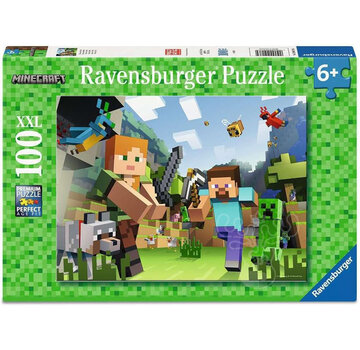 Ravensburger Ravensburger Minecraft: Steve and Alex Puzzle 100pcs XXL