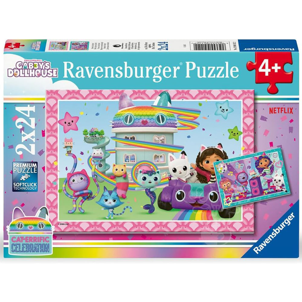 Ravensburger Gabby's Dollhouse Puzzle 2 x 24pcs - Puzzles Canada