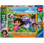 Ravensburger Ravensburger Dora the Explorer Puzzle 2 x 12pcs