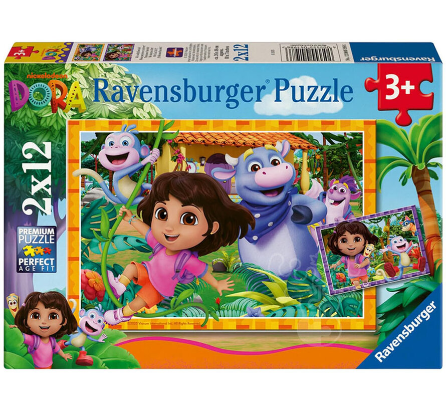 Ravensburger Dora the Explorer Puzzle 2 x 12pcs