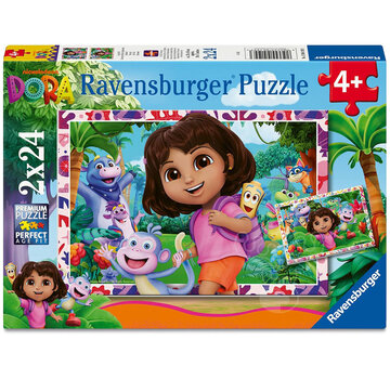 Ravensburger Ravensburger Dora the Explorer Puzzle 2 x 24pcs