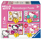 Ravensburger Hello Kitty: Dream Big, Sparkle More! Puzzle: 12, 16,  20, 24pcs  XXL - 4 in a Box