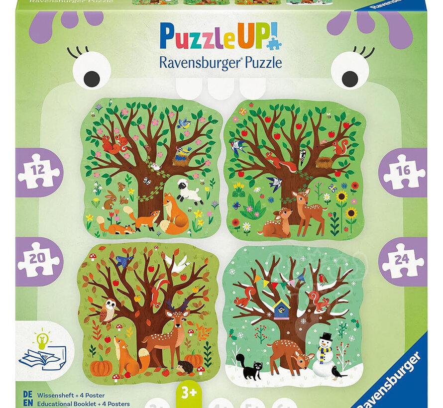 Ravensburger Puzzle Up Four Seasons Puzzle 12, 16, 20, 24pcs