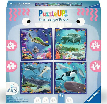 Ravensburger Ravensburger Puzzle Up Ocean Life Puzzle 64, 72, 81, 90pcs