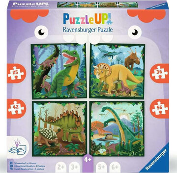 Ravensburger Ravensburger Puzzle Up Dinosaurs Puzzle 25, 36, 42, 56pcs