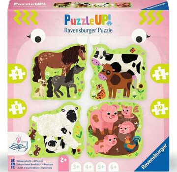 Ravensburger Ravensburger Puzzle Up Farm Animals Puzzle 4, 6, 8, 10,pcs