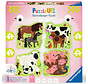 Ravensburger Puzzle Up Farm Animals Puzzle 4, 6, 8, 10,pcs