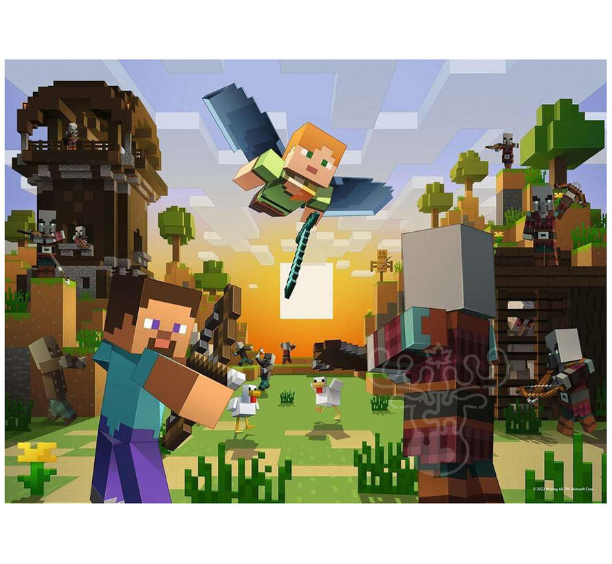 Ravensburger Minecraft: Construction and Adventure Puzzle 150pcs XXL