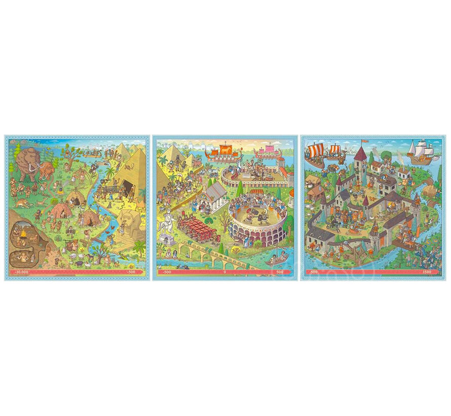 Ravensburger Puzzle Up History Puzzle 100, 121, 144pcs